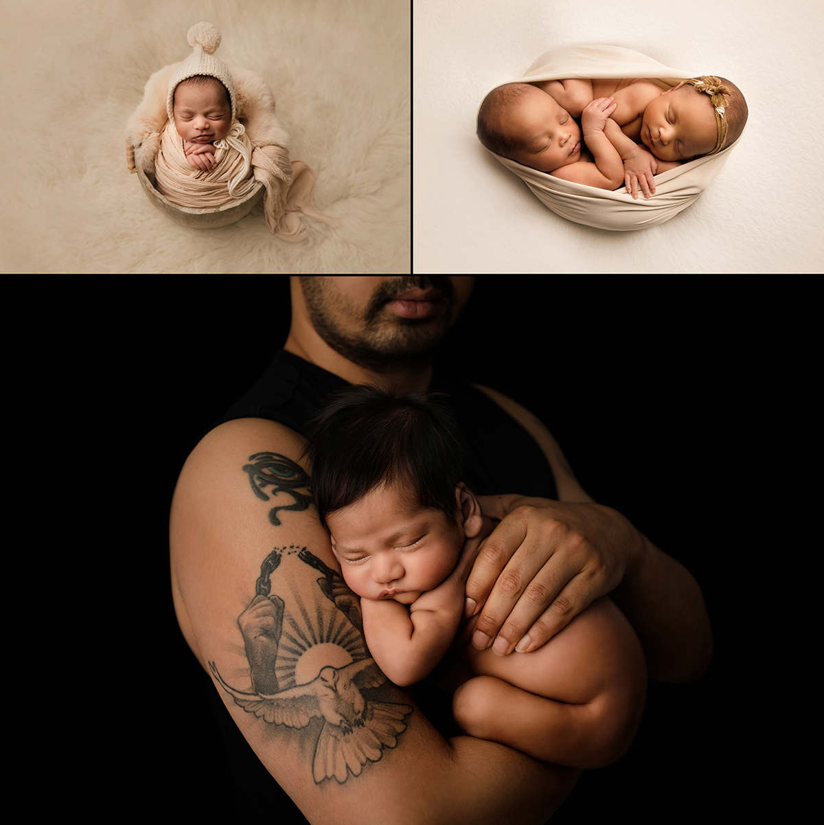 Newborn babies. Photographs taken by Lidi Lima Conlon, Irish Professional Photographer of the Year 2022 and Newborn Photographer of the Year 2022 